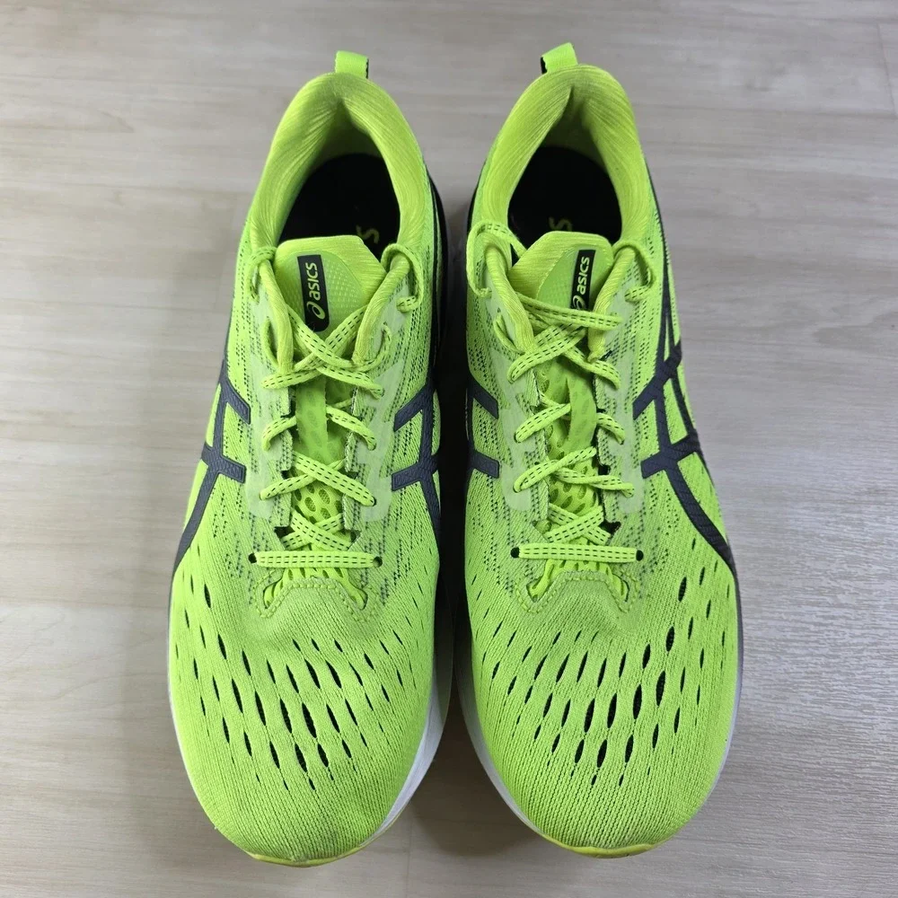 Asics Novablast 2 Green Black White Athletic Running Shoes Sneakers Size 11